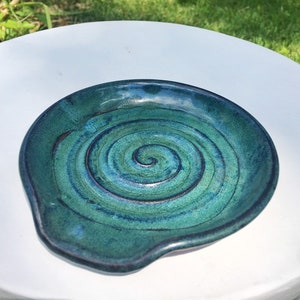 Large Petes Green Spoon rest