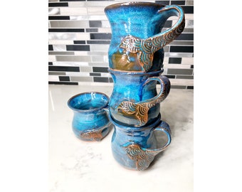 Turquoise Mermaid Tail Mug