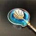 Ceramic spoon rest Turquoise FREE shipping 