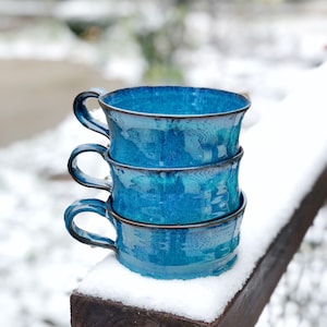 Tazza da zuppa in turchese spedizione GRATUITA