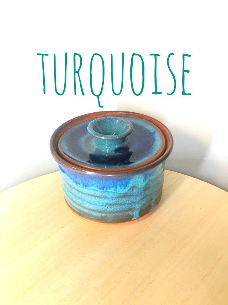 Pottery Egg Cooker Egg  Microwave Omelette Maker Pick your Turquoise