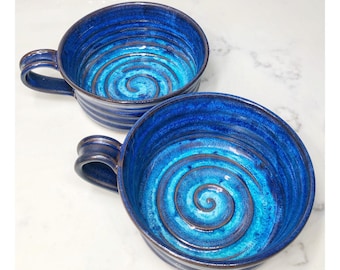 Royal Blue Soup Cup FREE shipping