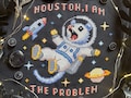 Space Possum Cross Stitch Pattern PDF - Astronaut Possum Cross Stitch - Galaxy, Moon Opossum - PatternKeeper Compatible product logo