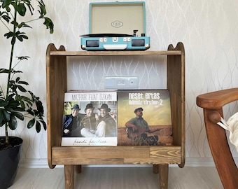 Vinyl Storage Cabinet, Record Player Stand