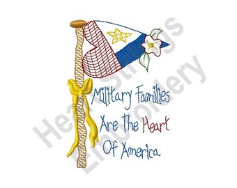 Military Families Machine Embroidery Design, Embroidery Designs, Machine Embroidery, Embroidery Patterns, Embroidery Files, Instant Download