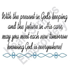 Gud är överallt - Maskinbroderidesign