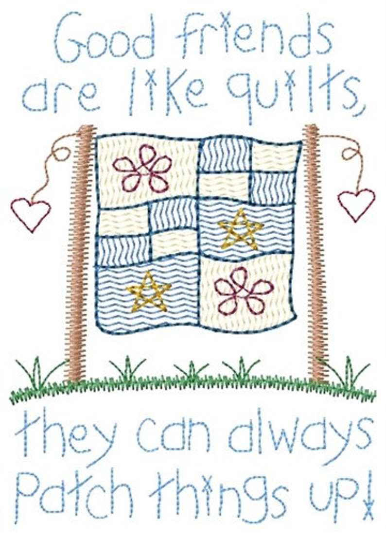 Good Friends Are Like Quiltsthey Always Patch Things up Etsy