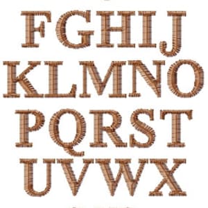 Alphabet Sampler Machine Embroidery Design 5x7