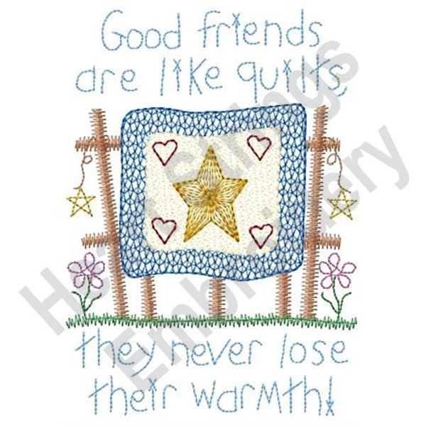 Good Friends - Machine Embroidery Design