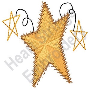 Primitive Stars - Machine Embroidery Design, Embroidery Designs, Machine Embroidery, Embroidery Patterns, Embroidery Files, Instant Download