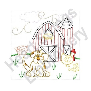Barn Animals - Machine Embroidery Design, Embroidery Designs, Machine Embroidery, Embroidery Patterns, Embroidery Files, Instant Download
