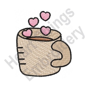 Love Coffee - Machine Embroidery Design, Embroidery Designs, Machine Embroidery, Embroidery Patterns, Embroidery Files, Instant Download