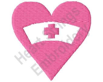 Nurse Heart - Machine Embroidery Design, Embroidery Designs, Machine Embroidery, Embroidery Patterns, Embroidery Files, Instant Download