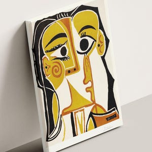 Pablo Picasso Female Portrait Canvas Art,Pablo Picasso Canvas Wall Art Design Poster,Office Decoration,Ready To Hang,Abstract Print,Picasso