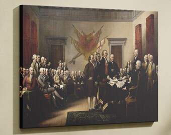 Unabhängigkeitserklärung Leinwanddruck: Trumbull Painting, Home Decor Art