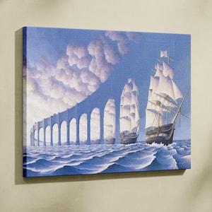 Rob Gonsalves Sun Sets Sail Neu Druck Auf Leinwand Geschenk Wohnkultur Wand Kunst Poster, sonnensegel Print