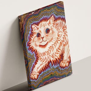 Louis Wain Cat Art: Kaleidoscope Cats Giclee Canvas Print