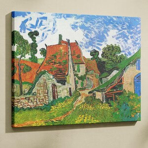 Impressão em tela vintage de Van Gogh Auvers-sur-Oise: arte de parede impressionista