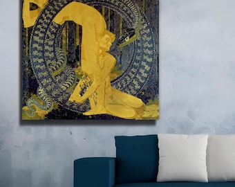 Augusto Giacometti "Adam en Eva" canvaskunstdruk