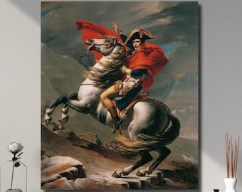 ナポレオン アルプス越え ジャック・ルイ・ダヴィッド作 複製画 - Etsy