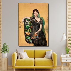 Picasso Olga Armchair Print - Modern Art Canvas - 1918 Giclee Repro - Fine Art Poster - Abstract Wall Decor - Giftable Artwork