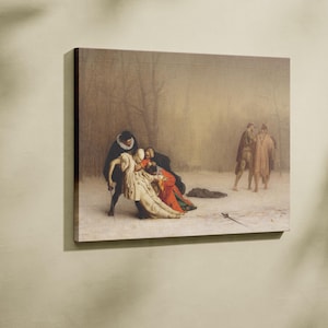 Toile d&#39;art murale Jean Léon Gérôme : le duel après la mascarade, décoration d&#39;intérieur, cadeau de pendaison de crémaillère, impression d&#39;art/poster