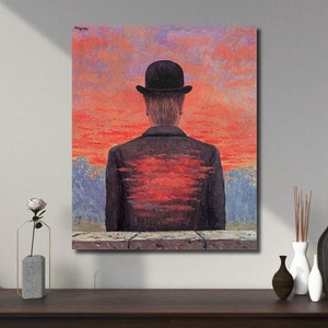 René Magritte Companions of Fear Canvas Art - Pronto para pendurar Pôster e impressão de parede de René Magritte