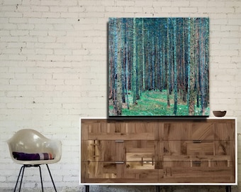 Gustav Klimt Pine Forest Art Print: Tannenwald Canvas, Ready to Hang