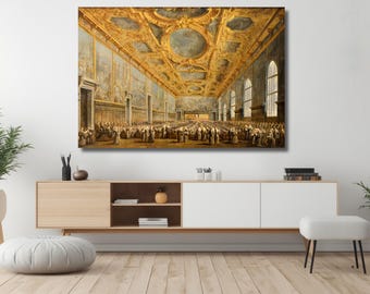 Francesco Guardi Venetian Canvas Print | Classical Art Wall Decor