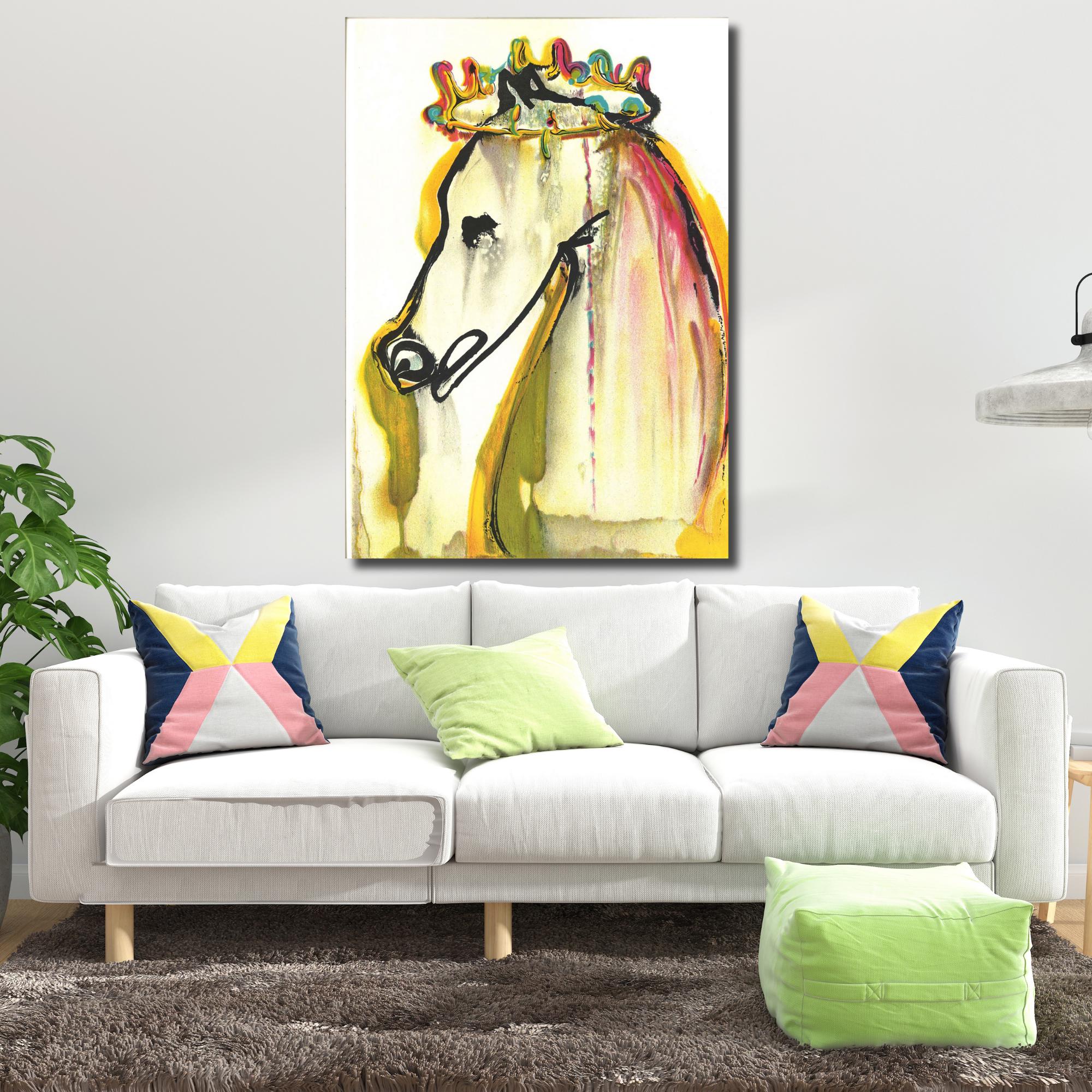 サルバドール・ダリのカリギュラ・プリント：額入りキャンバス