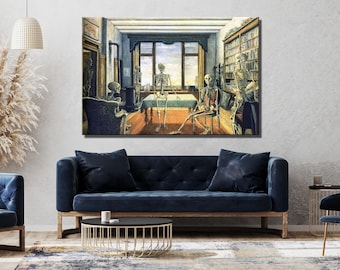 Original Vintage Print 1991 by Paul Delvaux. Sleeping Venus (1944