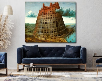 Tower of Babel Canvas Print: Pieter Bruegel Wall Art