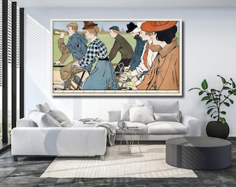 Vintage Hamers Bicycles Canvas Art Print: 1912 Advertisement Poster