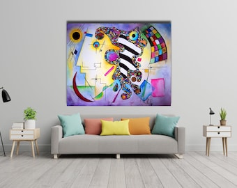 Kandinsky Abstract Art Print: Ready to Hang Canvas Poster