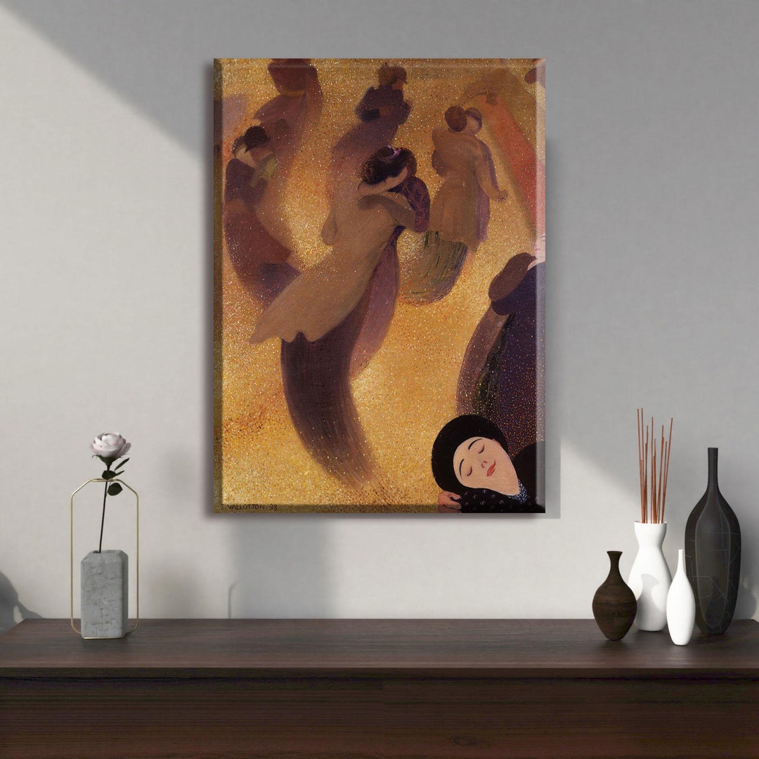 Félix Vallotton 'the Waltz' Canvas Art Print: Nabi Painting Félix Vallotton 'the Waltz' Canvas Art Print: Nabi Painting