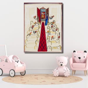 Goodnight, Little Girls By Ludwig Bemelmans Quality Print Canvas Art, Madeline at the Zoo Poster ,Home Decor, Ludwig Bemelmans Painting