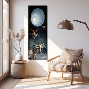 Hieronymus Bosch Canvas Wall Art: The Ascent of the Blessed,detail from the Last Judgement.Fine Art Print/Poster.Religious(Christian) poster