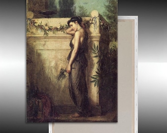 John William Waterhouse Canvas Print: Gone but Not Forgotten, Pre-Raphaelite Wall Art