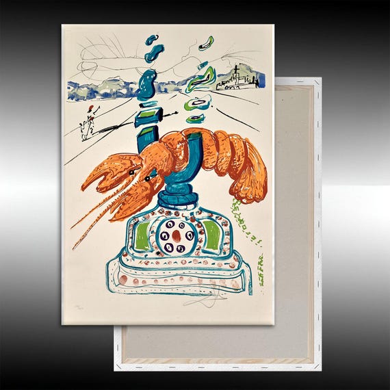 Étui Autocollant Salvador Dali - Petits Cendres - Réimpression Beaux-Arts