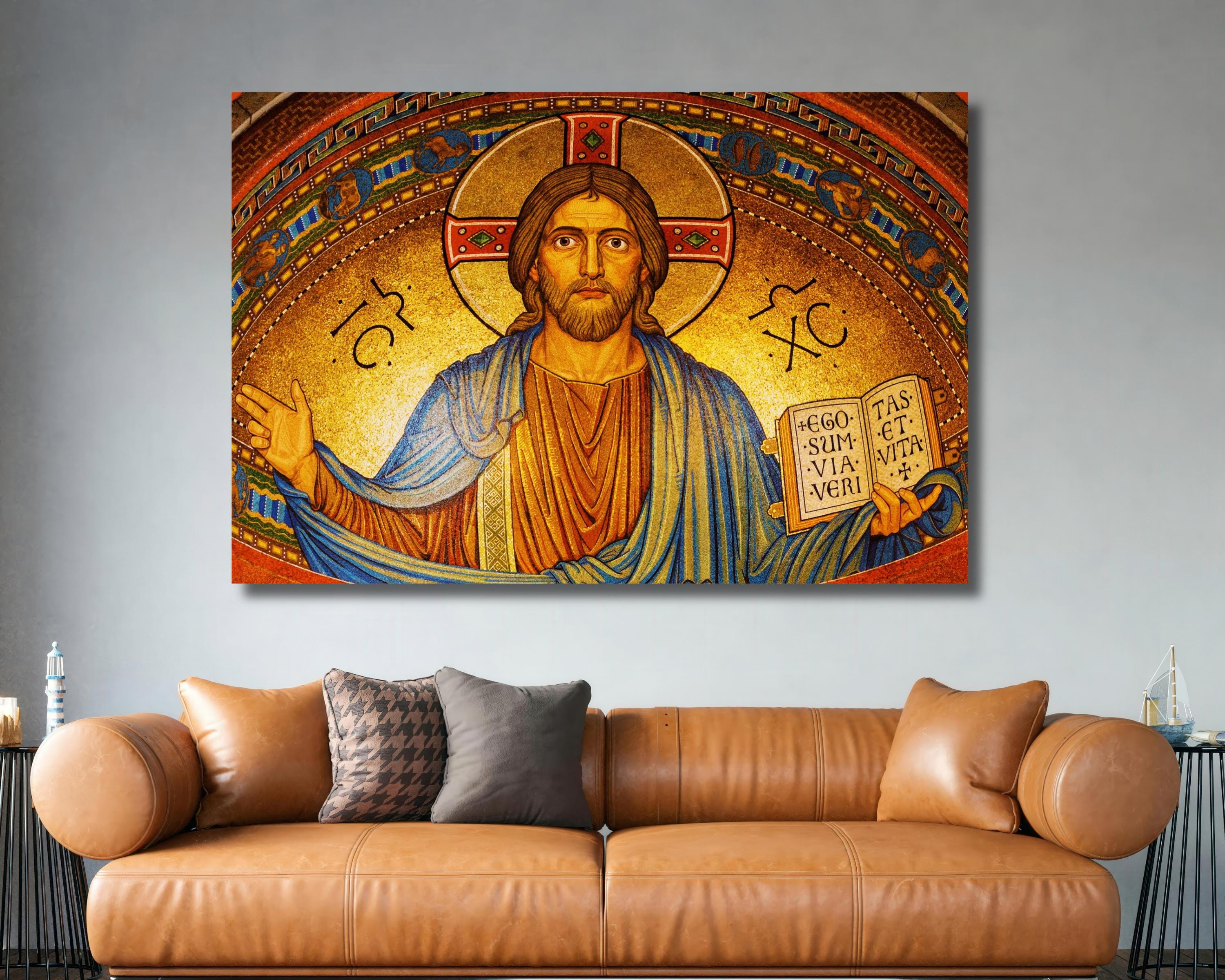 Jesus Christ Canvas Print, Bible Art, Modern Christian Decor - Etsy