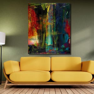 Gerhard Richter ABSTRAKTES BILD New HD Print On Canvas Gift Home Decor Wall Painting Ready to Hang Canvas Print Expressionism Symbolism Art