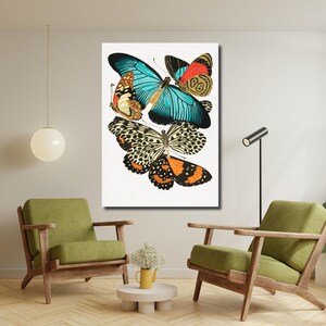 Vintage Butterfly Print, E.A. Séguy 1925 Insect Art, Nature Wall Decor, Botanical Illustration, Public Domain Canvas Art, Animal Poster