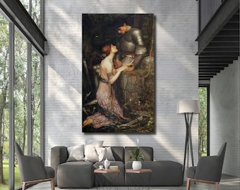 John William Waterhouse La Belle Dame sans Merci Leinwanddruck, Kunstreproduktion HomeDecor