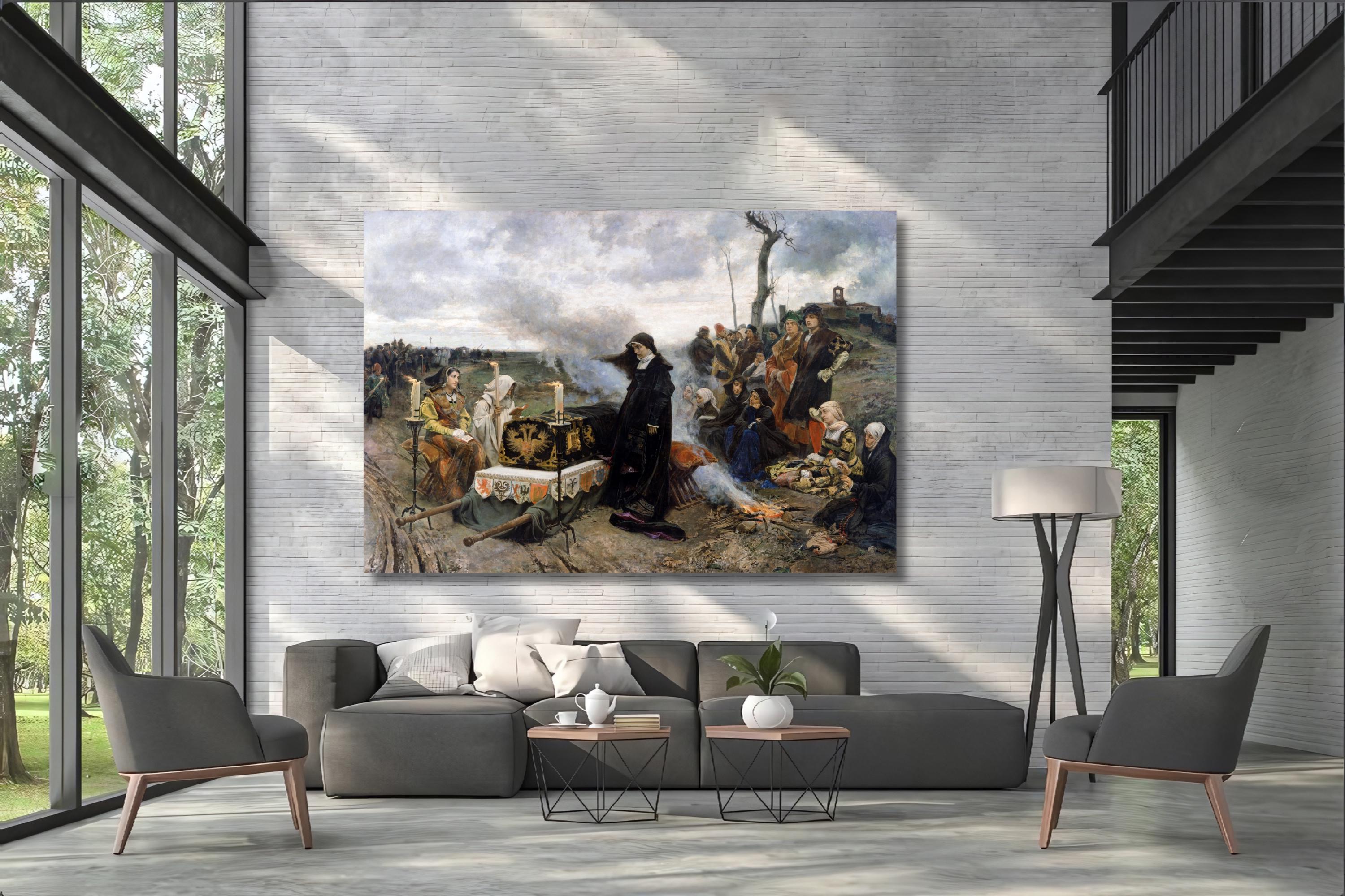Doña Joanna the Mad Canvas Art Print: Francisco Pradilla Ortiz