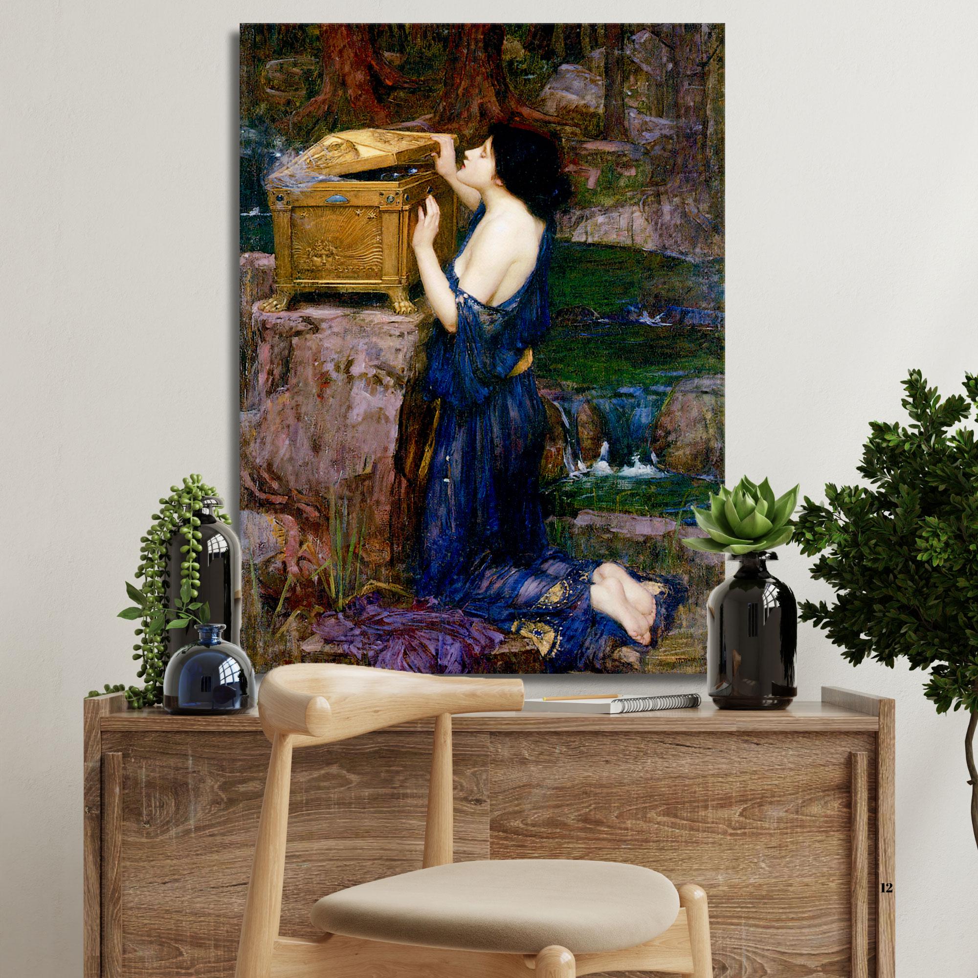 パンドラの箱 - ジョン・ウィリアム・ウォーターハウス プリント