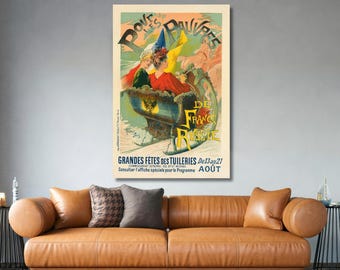Gaston Noury Pour Les Pauvres 1896 Art Print, Vintage French Charity Poster Wall Decor