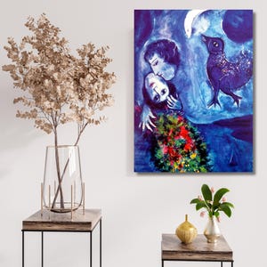 Marc CHAGALL Leinwand Wandkunst, Marc Chagall Leinwanddruck Kunst, Surrealismus Wandkunst Leinwand, Poster, Marc Chagall Leinwand Wandkunst, Ausstellungsplakat