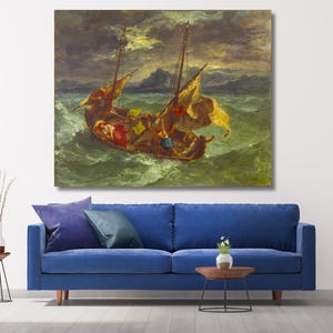 Delacroix: Christ on the Sea of Galilee Canvas Art Print