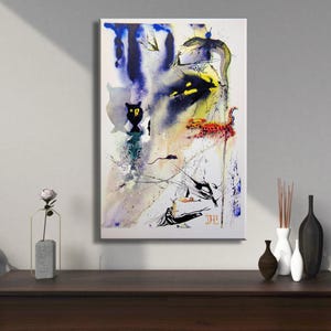 Salvador Dali Alice in Wonderland Print | 1969 Caucus Race Poster | Surrealist Art Canvas | Printable Dali Wall Art Decor