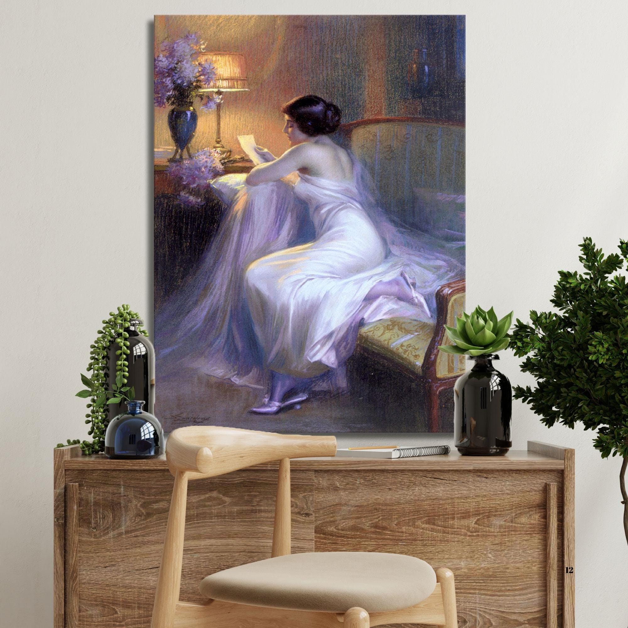 Delphin Enjolras: the Letter - Vintage French Canvas Art Print - Etsy